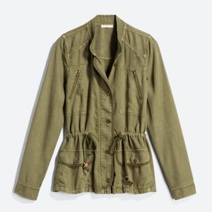 laju - olive cargo utility jacket
